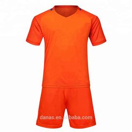 Sports Wear Custom Team Club Orange Soccer Jersey Kit