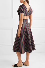 Clothes Women Ladies Striped Women Maxi Dress