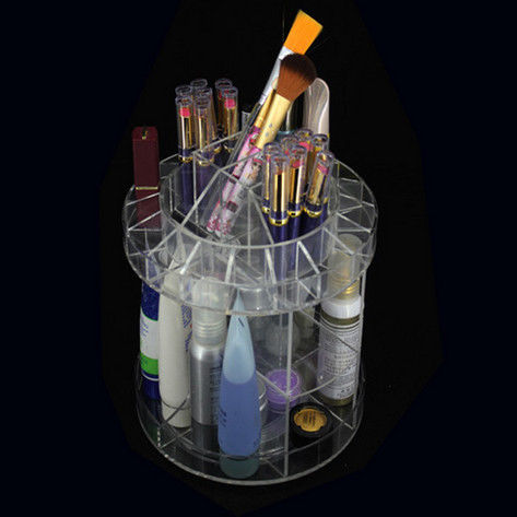 Professional Clear Rotating Acrylic Cosmetic Makeup Organizer Box